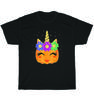 Unicorn Pumpkin Halloween Party Ghost Jack O Lantern Thanksgiving T-Shirt Unisex