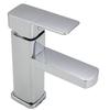 Robinet Mélangeur Monotrou à Poignée Unique en Zinc pour Lavabo de Salle de Bain 12 Robinet de Lavabo
