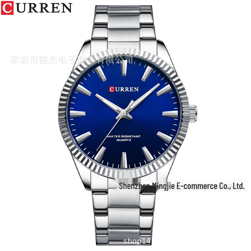 CURREN 8425 Men s Casual Waterproof Quartz Watch with Steel Band