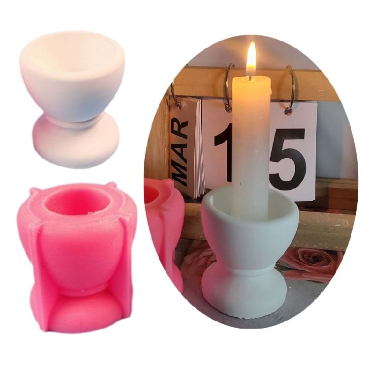 Eggs Shaped Candlestick Molds for Making Candlestick Tealight Holder