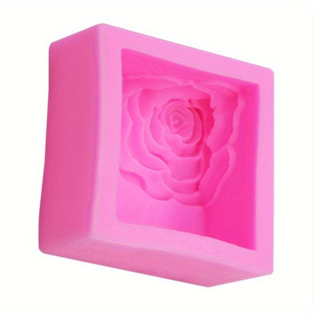 1PC 3D Rose Flower Silicone Soap Mold Silicone DIY Handmade Mould for Soap Making Candle Polymer Clay Molds Crafts DIY Forms