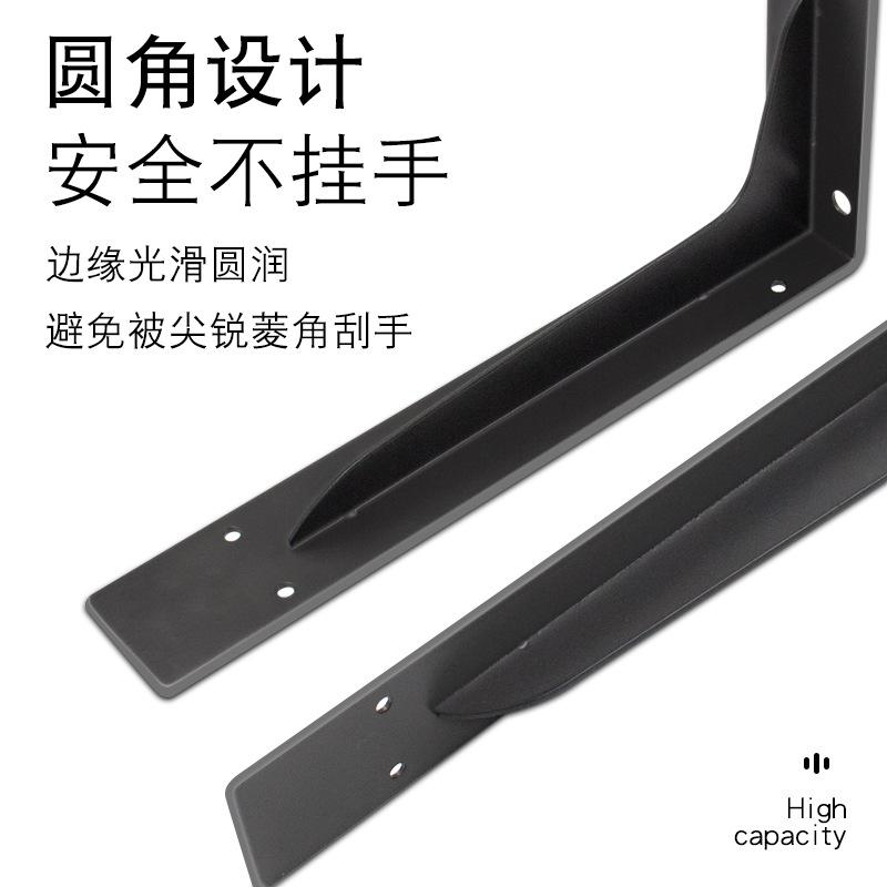 2 Pieces Heavy Duty Mantel Brackets, Large Metal Shelf, Wall Mounted Floating Triangle Hand Welded Countertop Holder, Load 250KG