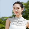 Sun Proof Neck Gaiter Free Size Breathable Slim Nylon UV Proof Cooling Neck Gaiter for Outdoor Grey