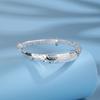 China-Chic National Style S990 Full Silver Bracelet Fu Word Bracelet Sterling Silver Women's Simple Temperament Silver Jewelry Queen's Day Gift