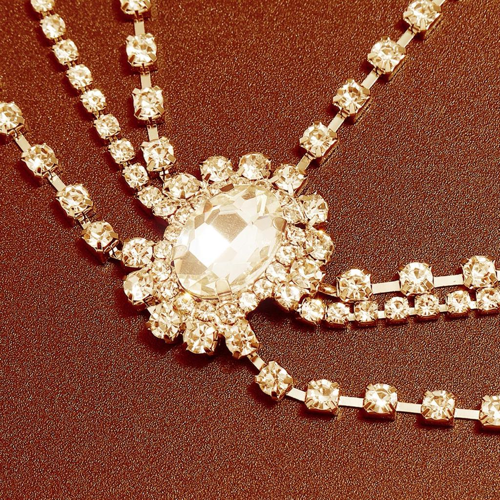 Head Chain Rhinestones Bohemian Jewelry Boho Forehead for Prom Girls