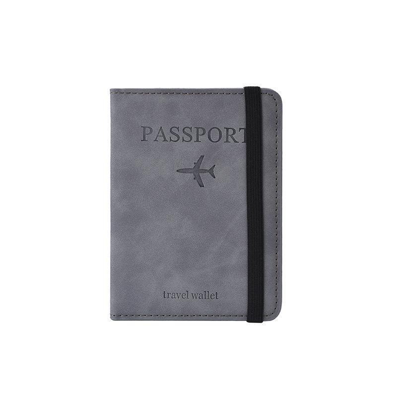 RFID PU Leather Travel Wallet: Multi-Function Passport and Card Holder