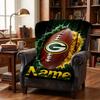 Custom Green Bay Soft Throw Blanket Flannel Blanket Warm Sofa Bed Camping home Decor Unique Christmas Gift C10348