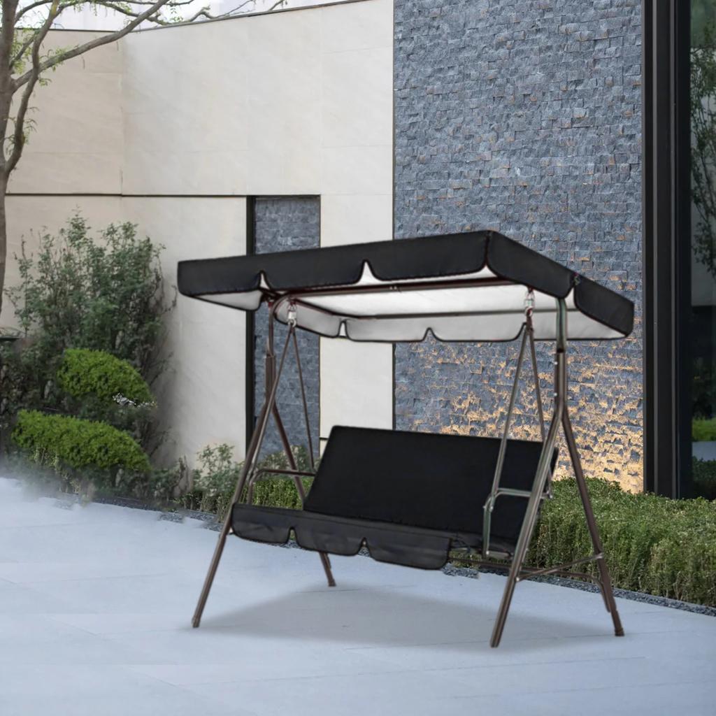 Capac pentru baldachin leagăn 190T pânză Oxford Parasolar rezistent la apă pentru terasa în aer liber curte albastru