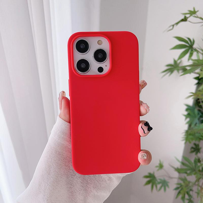 Candy Color Matte Silicone Soft Case For iPhone 16 15 14 13 12 11 Pro Max Plus Mini Luxury Ultra Thin Back Cover Colorful Shell