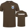 Paramedic T Shirt Summer Unisex Cotton Short Sleeve Emergency Medical Services Tshirts Unisexs Clothing Tops OT005