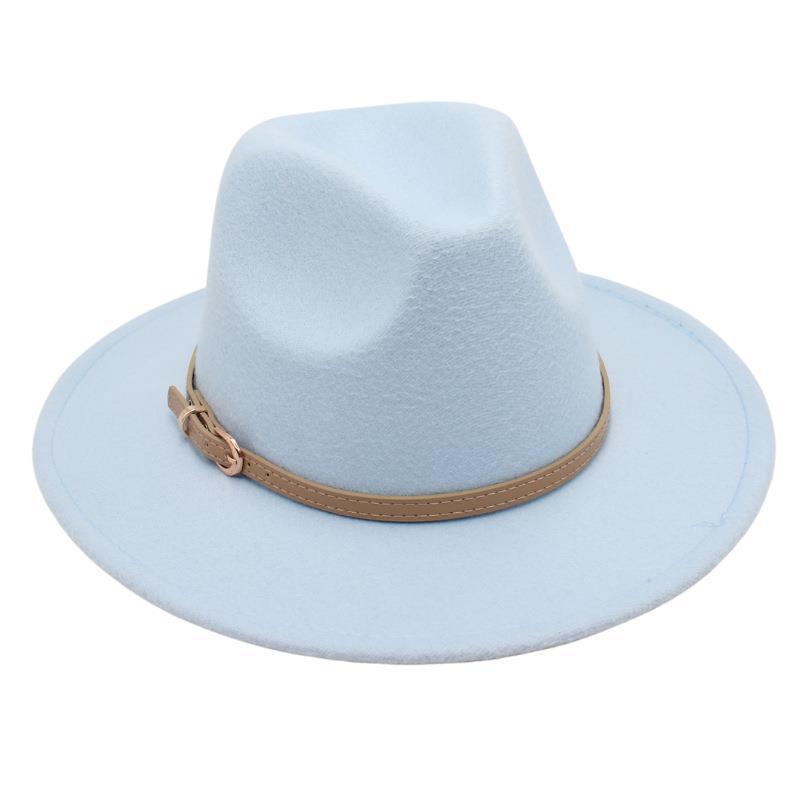 British Top Hat Punk Jazz Hat Men'S And Women'S Stage Felt Hat Performance Woolen Hat Fedora Hat Elegant Gambler Hat