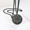 King Belial Sigil Demon Seal Necklace Stainless Steel Key of Solomon Pendant Necklaces Amulet Jewelry Gifts Wholesale