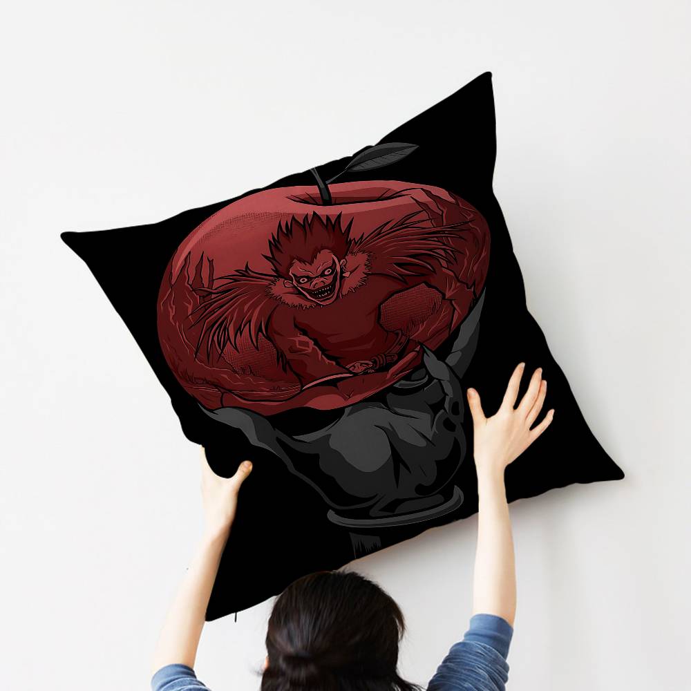 1Pc Anime Death Note Dn L Cushion Cover Car Throw Pillow Case For Sofa Car Christmas Gift 40X40Cm 45X45Cm