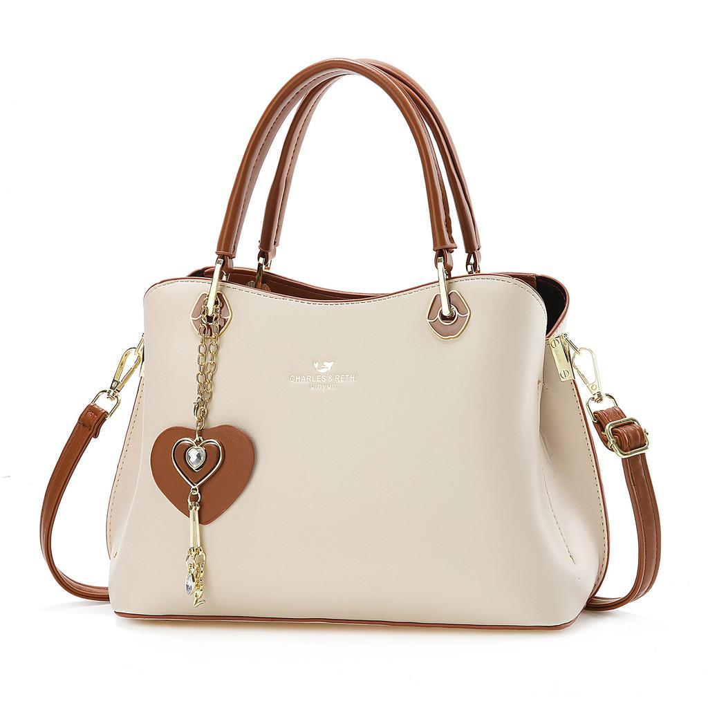 Elegant Pu Leather Tote Bag For Middleaged Women With Spacious Storage For Daily Use