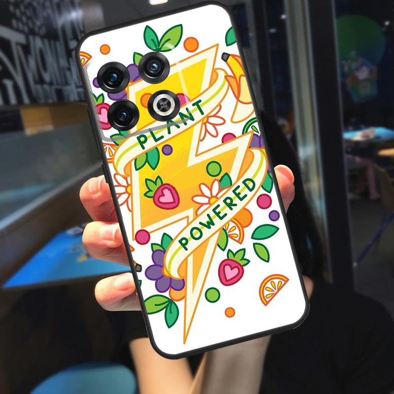 Vegan Pattern Funda For OnePlus 12 12R 13 R 11 9 10 Pro 8T 9RT 10T OnePlus Nord N20 N30 CE 4 2 3 Lite Case