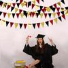 30 Ft Red Black and Gold Party Decorations Hanging Paper Triangle Banner Bunting Flag Pennant Garland for Graduation Birthday Bachelorette Engagement