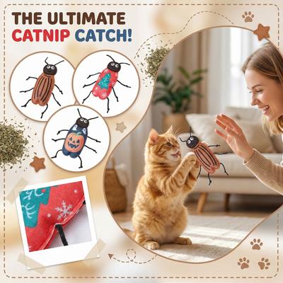 Katzen Minze Simulation Kakerlakenform Wolle Filz Kätzchen Haustier Spielzeug