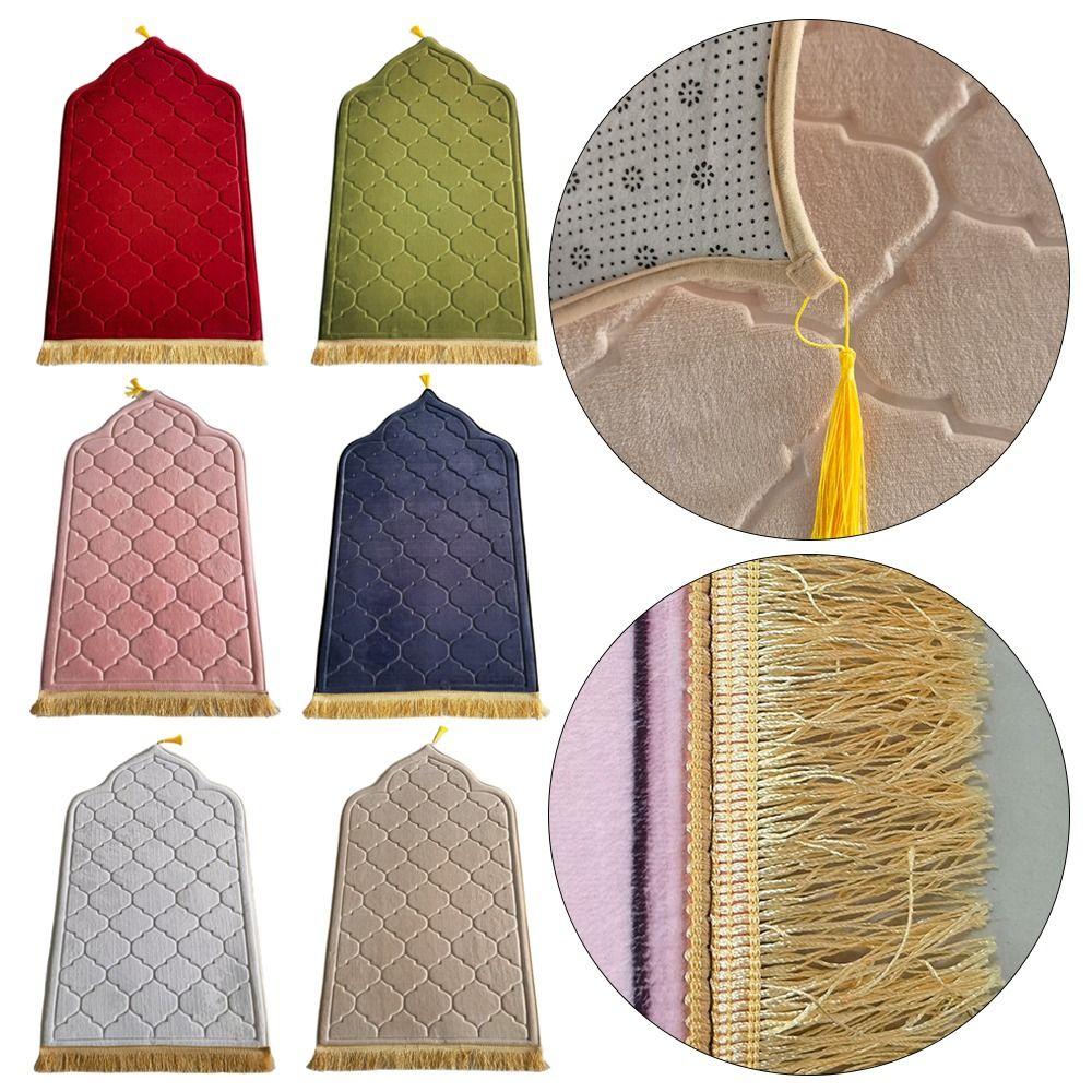 Non-slip Prayer Mat Irregular Floor Carpets Portable Prayer Rug