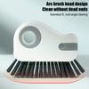 2Pcs 2-in-1 Window Track Cleaning Brush with Hard Bristles Ergonomic Handle Gap Brush Scraper Groove Cleaner Tool