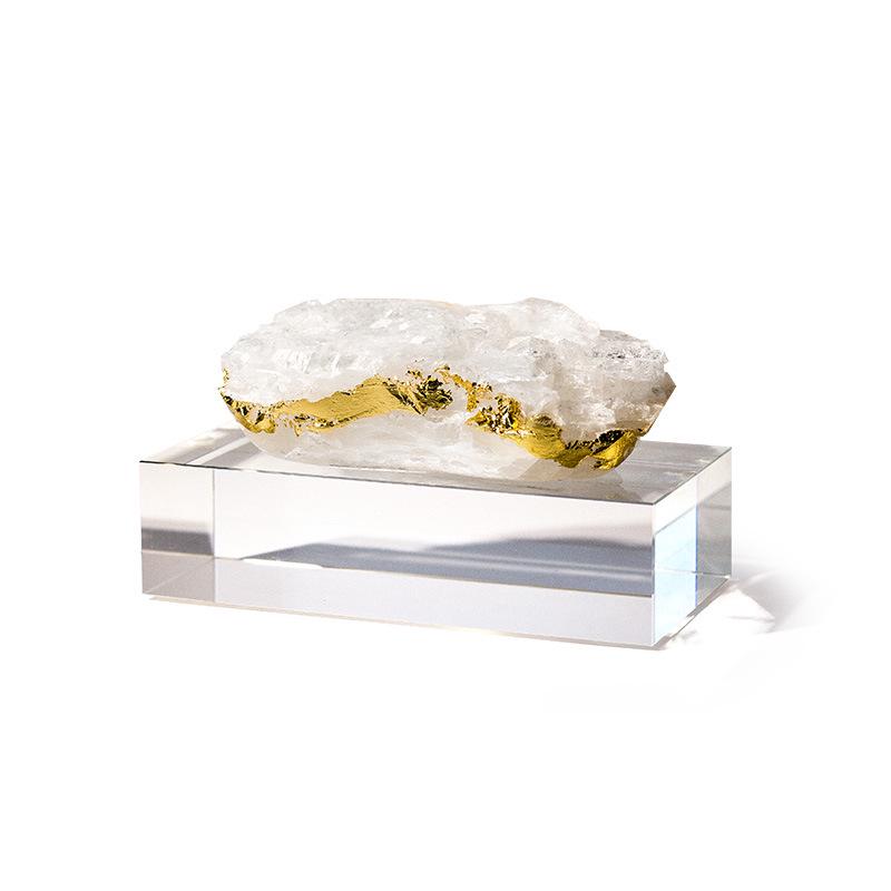 

Luxurious Crystal Ore Ornaments: Natural Stone Decorations for Model Rooms, Hotels, and Creative Soft Furnishings