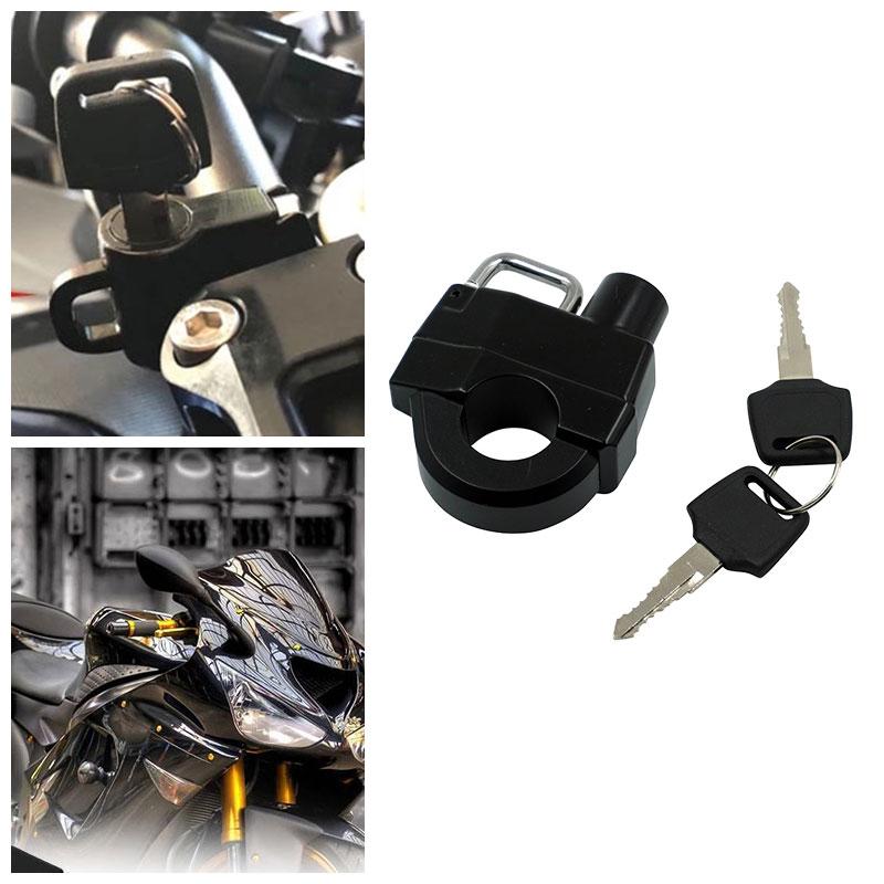 Universal Motorcycle Helmet Handlebars Lock Motorbike 25mm Padlock Anti-Theft