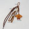 Braided Rope Bag Pendant Alkaline Water Bread Keychain Pendant Cute Bag Pendant Chocolate Pendant