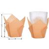 50 Pezzi Pirottini Tulipano per Muffin e Cupcake in Carta Oleorepellente, Pirottini da Forno per Muffin, Stampi per Cupcake, Involucri per Torta per Feste di Compleanno e Baby Shower