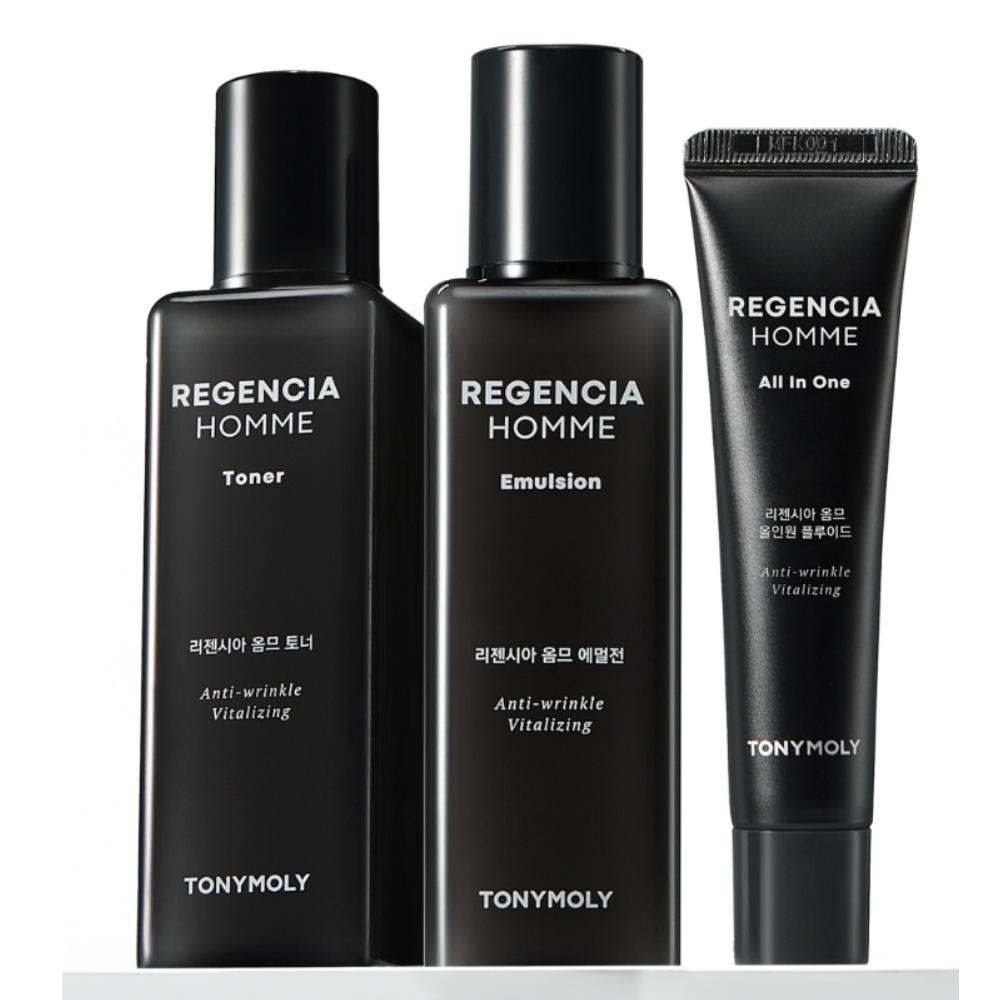 TONYMOLY Regencia Homme Skin Care Set - Premium Anti-Aging & Hydrating Grooming Kit for Men
