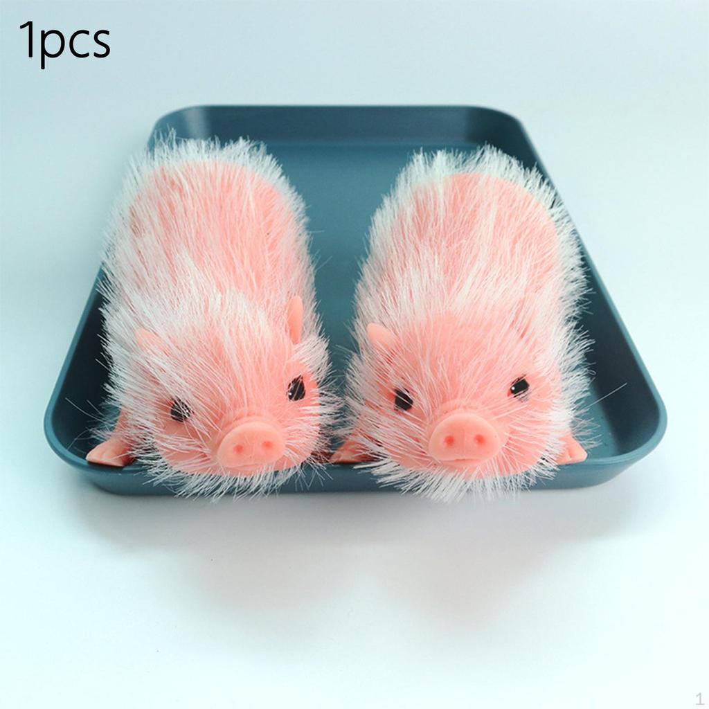 Lovely Silicone Realistic Piglet Full Body Silicon Sensory Toy for Halloween Pink