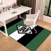 1PC Green Black Borussia Rug Game Carpet, Floor Mat for Bedroom Living Room Entryway Rug, Home Decor Idea Gift for Christmas birthday