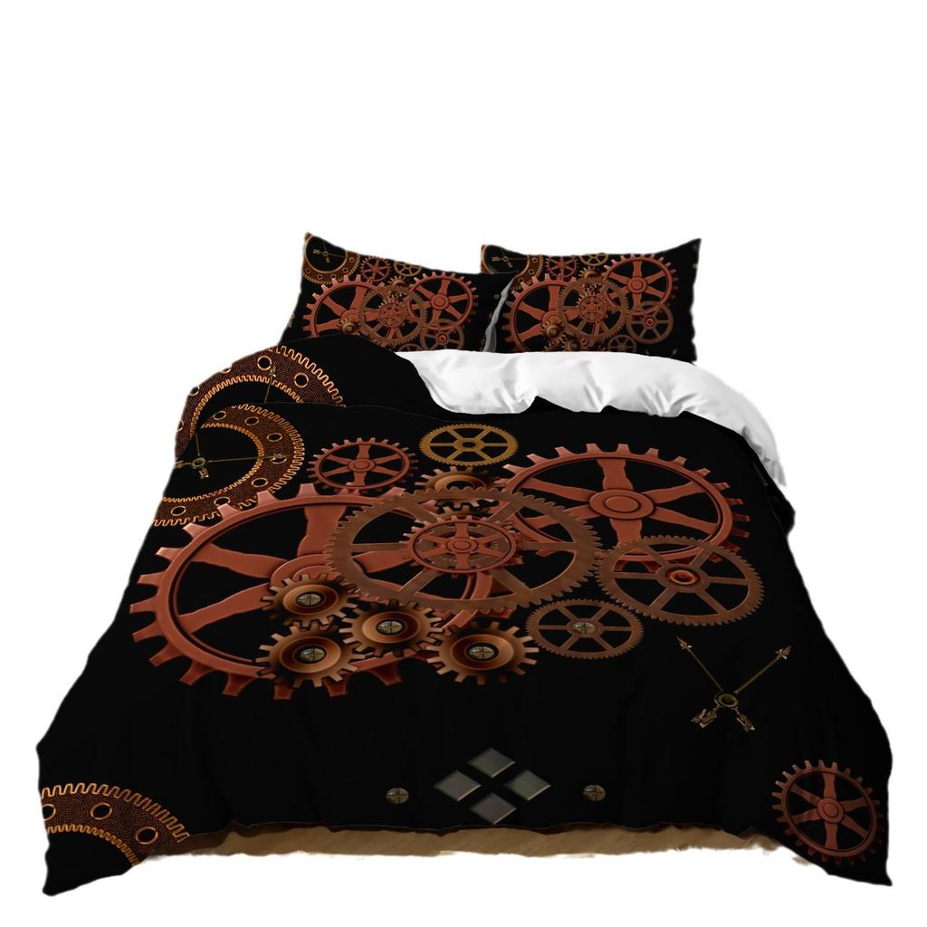 Mechanical Personalized Digital Printing Three-Piece Bedding Home Textile