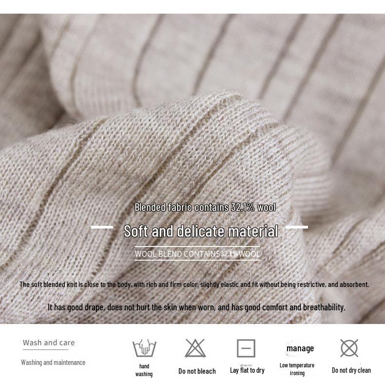 Damski cienki wełniany sweter - Wiosna/Jesień 2022, dzianinowy top z długim rękawem i półwysokim kołnierzem