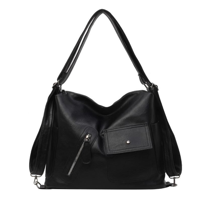 Women Bag Large Capacity Crossbody Bag Casual Shoulder Bag PU Leather Messenger Bag Fashion Backpack Student School Bag