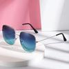 Metal Large Frames Square Sunglasses Female's Designer Fashion Sun Spectacles Lady Outdoor Travel Eye Spectacles UV 400 Protection Oculos De Sol