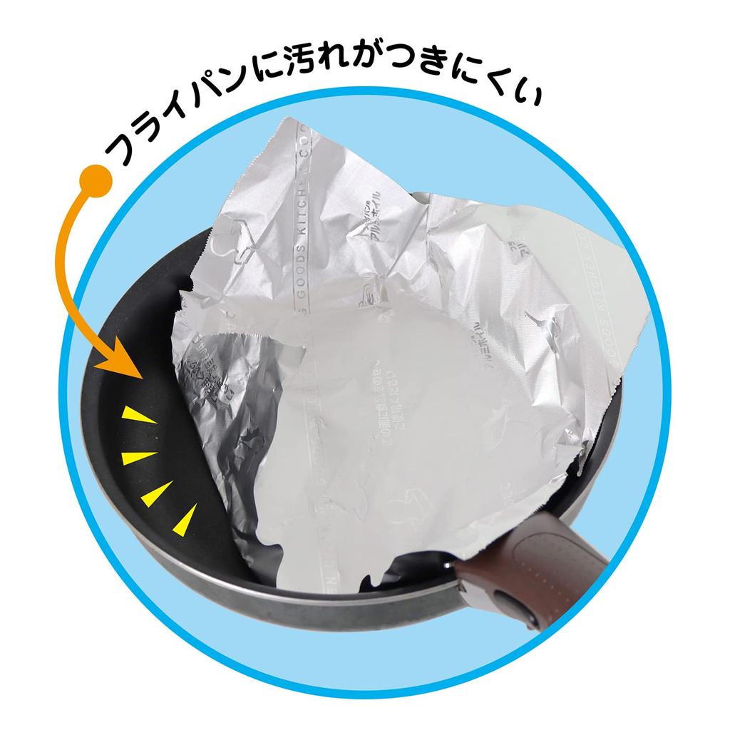 Yamato Bussan Aluminum Foil for Frying Pans 25cm 6m Roll 20 Packs