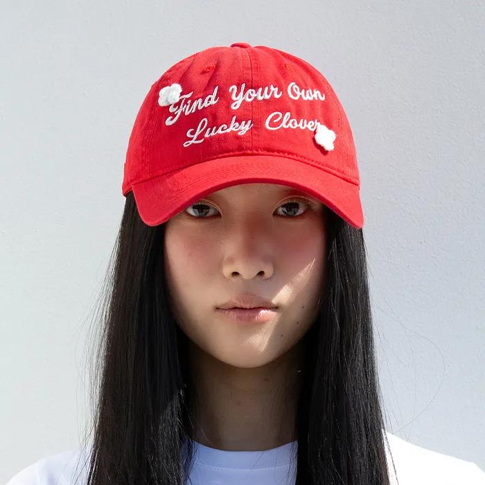 Lucky Clover Cap-Red