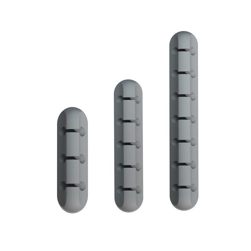 Cross-border Silicone Cable Protector & Organizer Clip for Desk or Car Use - Self-adhesive Winder