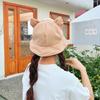 Anti-UV Cat's Ears Bucket Hat Wide Brim Sun Hat Casual Wide Brim Hat  Daily Wear