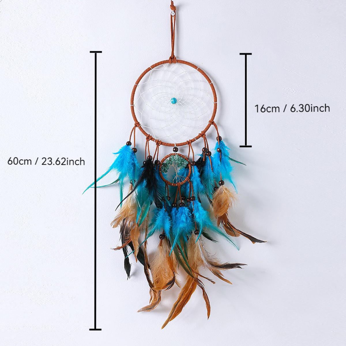 

Handmade Feather Dream Catcher - Boho Wall Decor, Perfect Gift for Classmates & Girlfriends