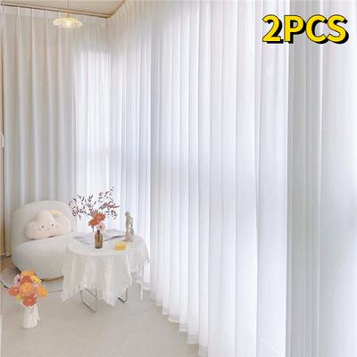 Solid White Tulle Sheer Curtains for Living Room Decoration Curtains for The Room Bedroom Kitchen Curtains 20 Colors