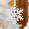 Transparent Artificial Snowflake Decoration Xmas Tree Hanging Pendant  Merry Christmas Decoration