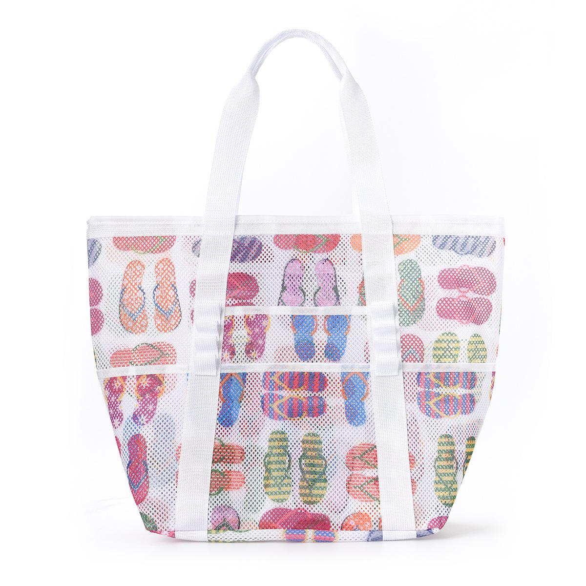 

Feihong Багатофункціональна сітчаста пляжна сумка через плече великої місткості для подорожей та плавання