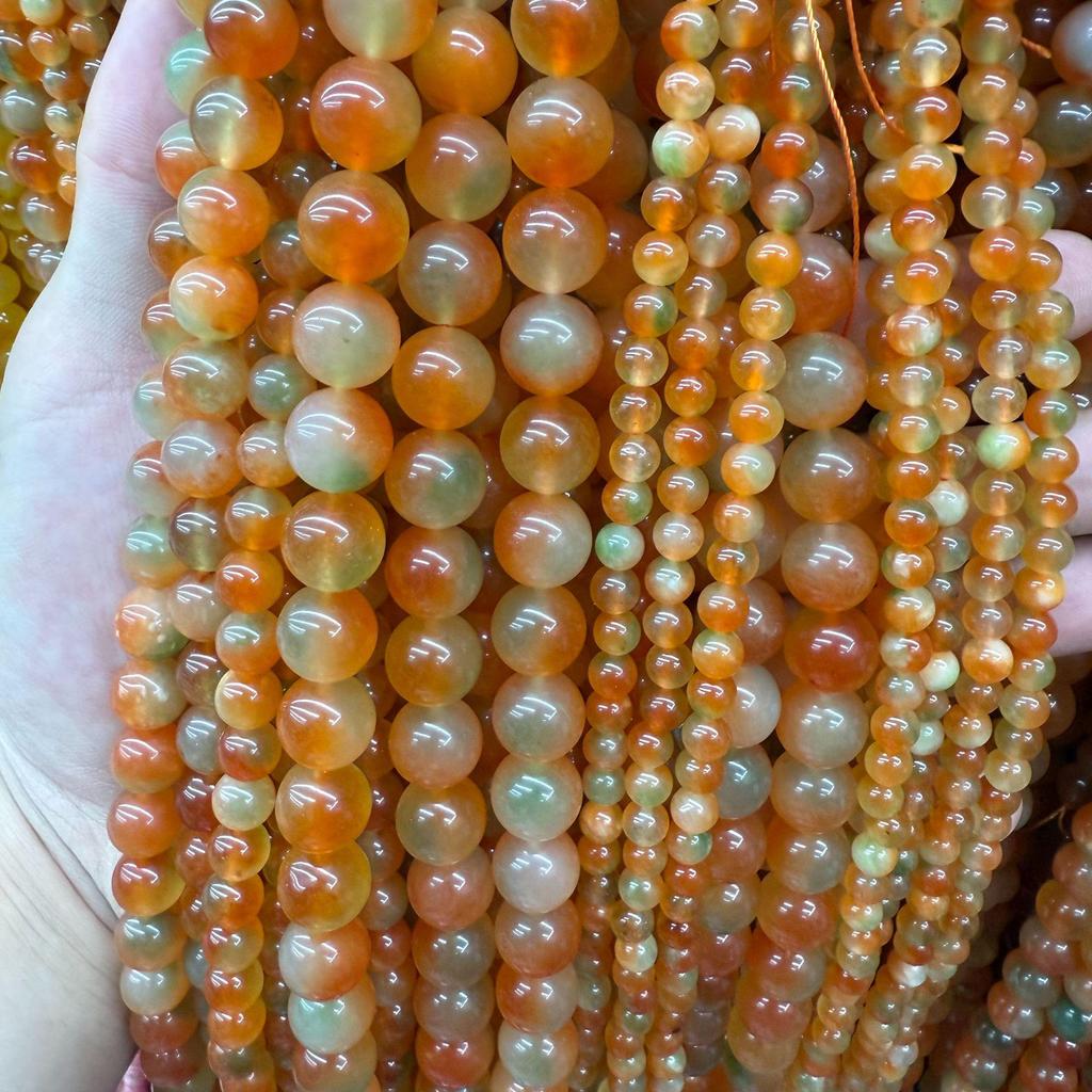 Natural Two-Tone Chalcedony Flower Beads for Handmade Jewelry
