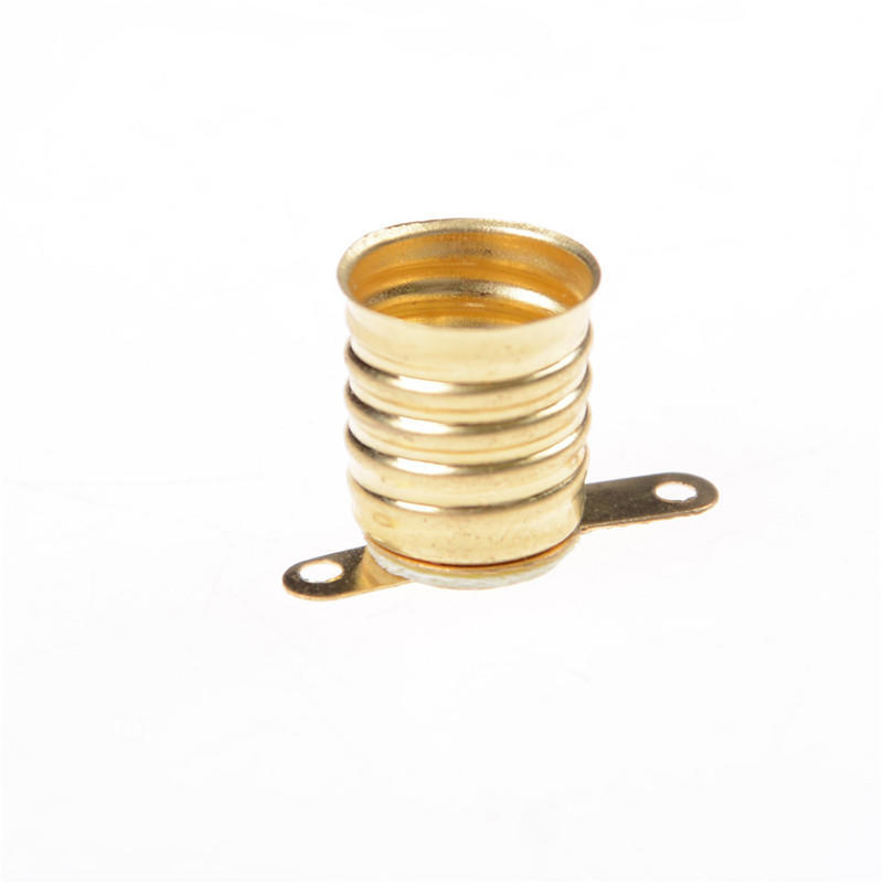 5Pcs/Set E10 Straight Copper Light Bulb Screw Base Pcb Socket Lamp Holder