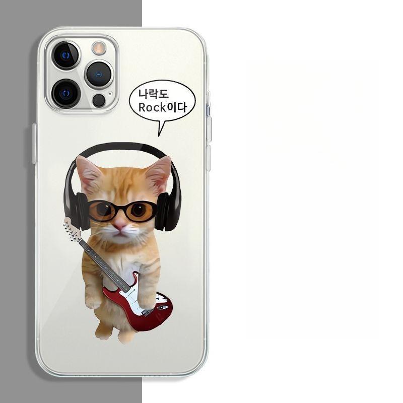 

Забавный чехол для телефона Rock and Roll Mouse для iPhone 17 16 15 11 12 14 13 Pro Max Mini X XSM XR 7 8 Plus SE4 17E. Милые мультяшные чехлы. iPhone 14 Pro
