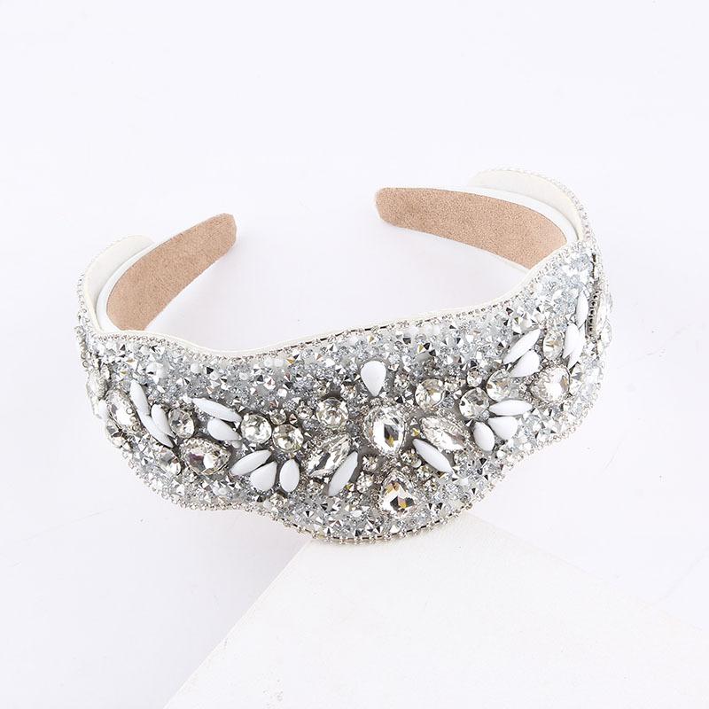 Stirnband Neuankunft Barock Voll-Diamant Reiskorn-Perlen Stirnband K-Style Haaraccessoires