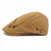 Spring Summer Hat Embroidered Letter Beret Men's British Vintage Forward Cap