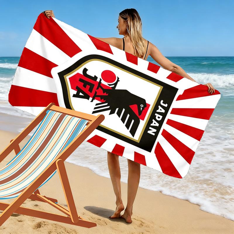 Japan JAF Print Beach Towel, Large Soft Quick Dry Towel for Beach Camping Swimming