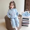 Meng Tang Tang Mädchen Frühlings-Kapuzenpullover-Set: 2026 Neues zweiteiliges Outfit im koreanischen Stil