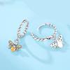 barbie Cute Little Bee, Original and High-end Style, Ins Style Love Confession, S925 Silver Earrings, Women's Style ZJYES-YS-129